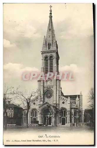 Cartes postales Gap Hautes Alpes La Cathedrale Vue principale du Porche