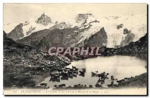 Cartes postales Dauphine La Grave La Meije vue des Terrasses