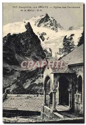 Cartes postales Le Dauphine La Grave Sur le Glacier de la Meije