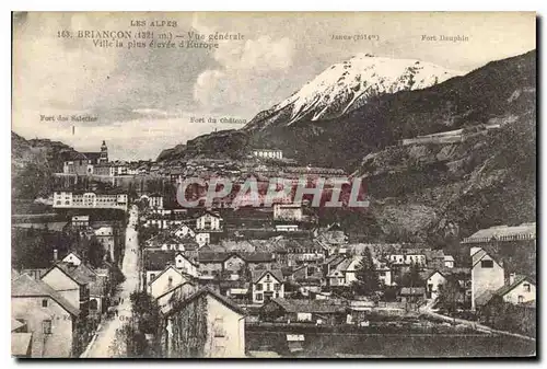 Ansichtskarte AK Briancon Hautes Alpes La Cerveyrette le Pont Baldy