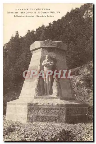 Cartes postales Vallee du Queyras Monument aux Morts de la Guerre 1914 1918