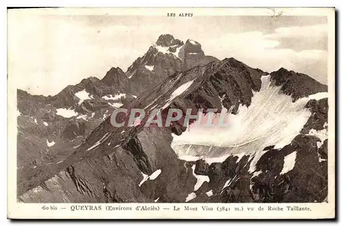 Ansichtskarte AK Queyras Environs d'Abries Le Mont Viso vu de Roche Taillante