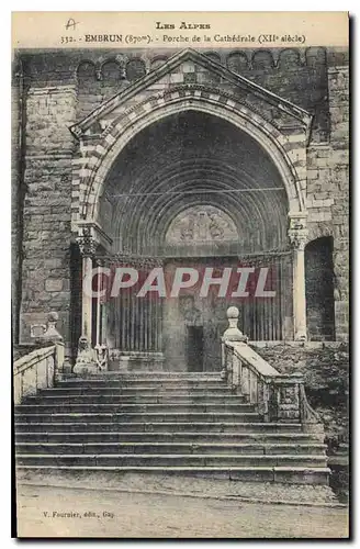 Cartes postales Embrun Porche de la Cathedrale