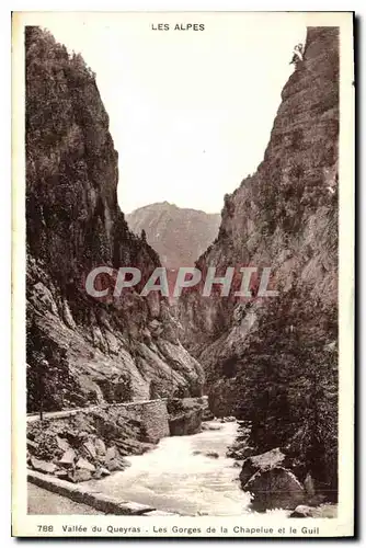 Ansichtskarte AK Les Alpes Vallee du Queyras Les Gorges de la Chapelle et le Guil