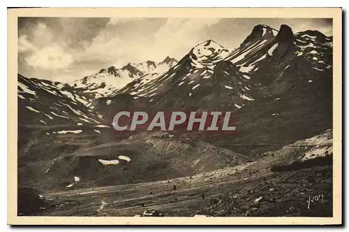 Cartes postales Les Alpes Vue generale des Sommets du Galibier