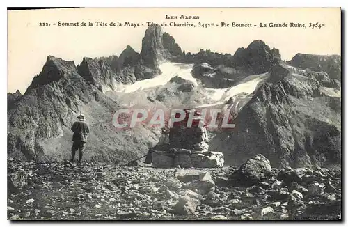 Cartes postales Les Alpes Sommet de la Tete de la Maye