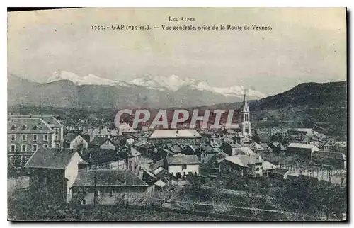 Cartes postales Gap Vue generale prise de la Route de Veynes