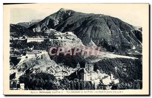 Cartes postales Briancon Vue Generale et les Forts au fond le Janus