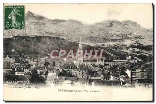 Cartes postales Gap Hautes Alpes Vue Generale