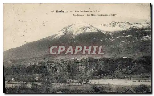 Ansichtskarte AK Embrun Vue de dessous le Ros Au desaus Le Mont Guillaume