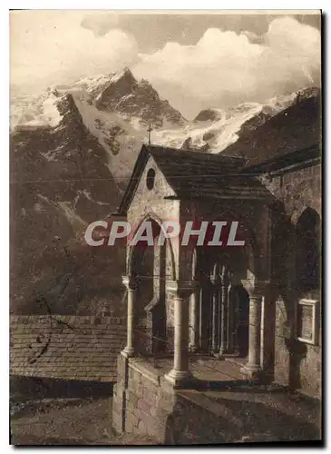 Ansichtskarte AK La Grave Chapelle des Terrasses et le Grand Pie de la Meije