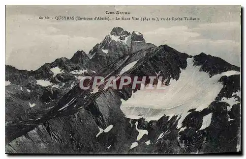 Cartes postales Les Alpes Queyras Environs d'Abries Le Mont Viso vu de Roche Taillante