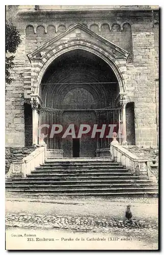 Ansichtskarte AK Embrun Porche de la Cathedrale