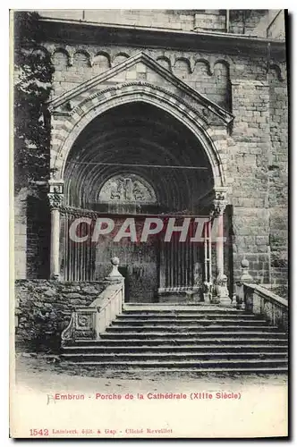 Cartes postales Embrun Porche de la Cathedrale