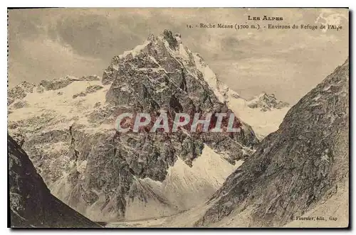 Cartes postales Les Alpes Roche Meane Environs du Refuge du l'Alpe