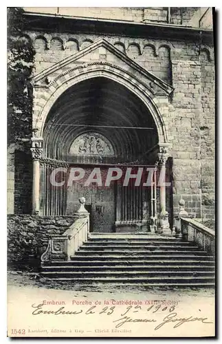 Ansichtskarte AK Embrun Porche de la Cathedrale