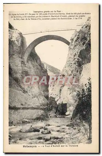 Ansichtskarte AK Briancon Le Pont d'Asfeld sur la Durance