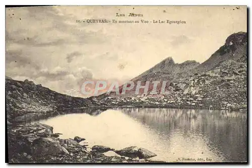 Cartes postales Les Alpes Queyras En montant au Viso Le Lac Egourgoeou