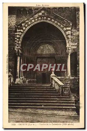 Cartes postales Embrun Porche de la Cathedrale