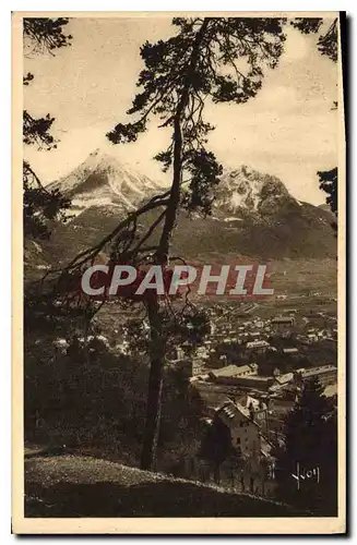 Ansichtskarte AK Briancon Hautes Alpes La faubourg Ste Catherine et le Melezin