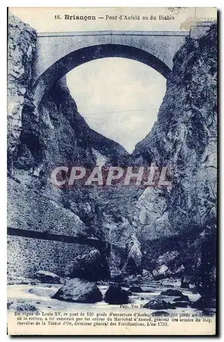 Cartes postales Briancon Pont d'Asfeld ou du Diable