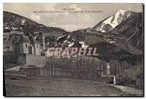 Ansichtskarte AK Briancon Vue generale et les Remparts