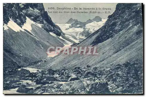 Cartes postales Dauphine De la Berarde a la Grave Le Col du Ciot des Cavales