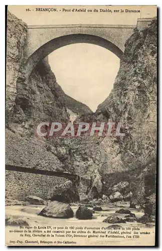 Cartes postales Briancon Pont d'Asfeld ou du Diable sur la Durance