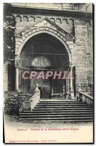 Ansichtskarte AK Embrun Porche de la Cathedrale