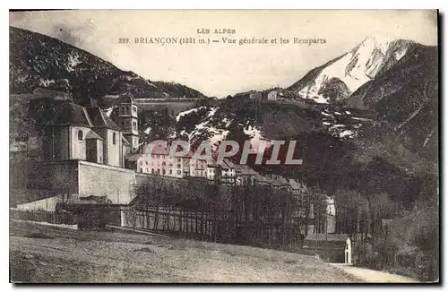 Ansichtskarte AK Briancon Vue generale et les Remparts