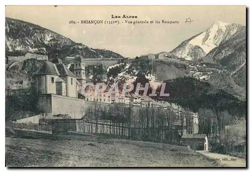 Ansichtskarte AK Briancon Vue generale et les Remparts