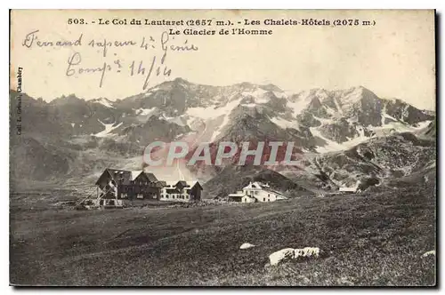 Ansichtskarte AK Le Col du Lautaret Les Chalets Hotels Le Glacier de l'Homme