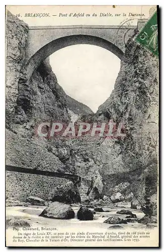 Ansichtskarte AK Briancon Pont d'Asfeld ou du Diable sur la Durance