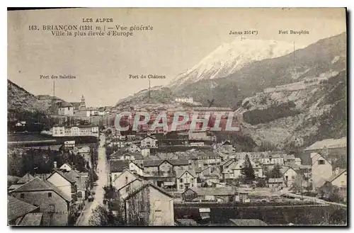 Cartes postales Briancon Vue generale Ville la plus elevee d'Europe