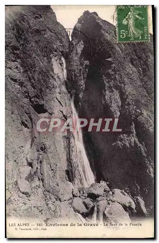 Ansichtskarte AK Les Alpes Environs de la Grave Le Saut de la Pucelle