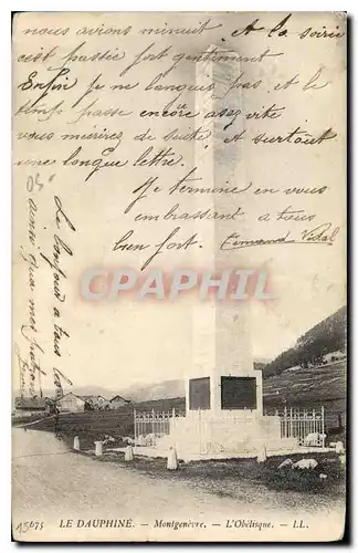 Cartes postales Le Dauphine Montgenevre L'Obelisque