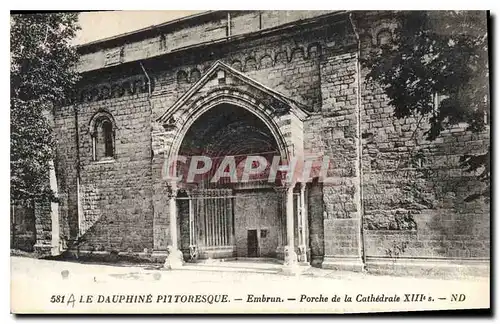 Ansichtskarte AK Embrun Porche de la Cathedrale