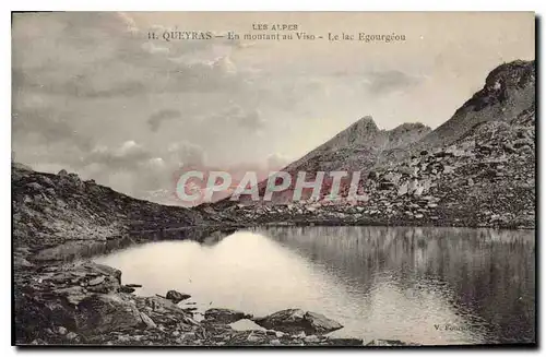 Cartes postales Queyras En montant au Viso Le Lac Egourgeou