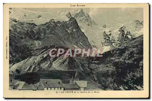 Cartes postales La Grave et le Chaine de la Meije