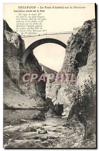 Cartes postales Briancon Le Pont d'Asfeld sur la Durance
