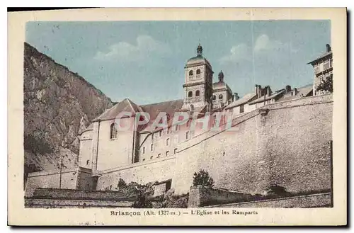 Ansichtskarte AK Briancon L'Eglise et les Remparts