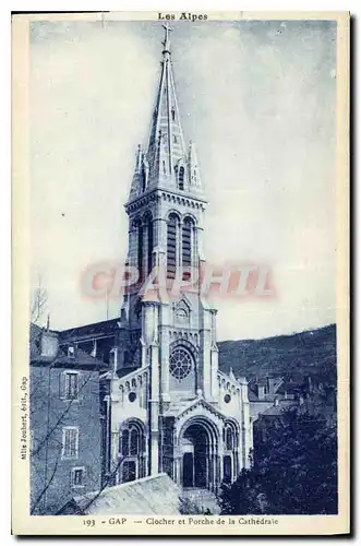 Ansichtskarte AK Gap Clocher et Porche de la Cathedrale