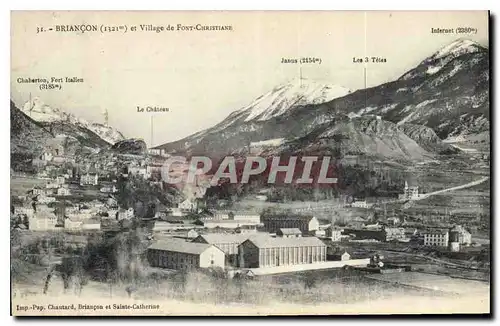 Cartes postales Briancon et Village de Font Christiane