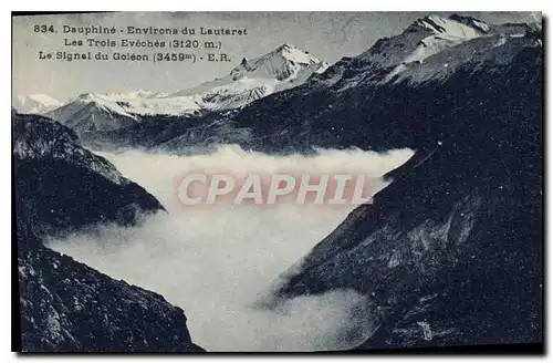 Cartes postales Dauphine Environs du Lautaret Les Trois Eveches Le Signal du Goleon