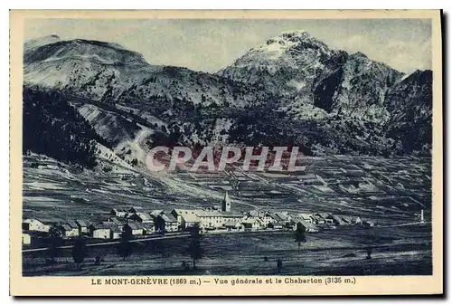 Ansichtskarte AK Le Mont Genevre Vue generale et le Chaberton