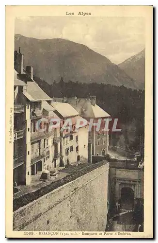 Cartes postales Briancon Rempart et Porte d'Embrun