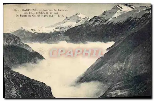 Cartes postales Dauphine Environs du Lautaret Les Trois Eveches Le Signal du Goleon