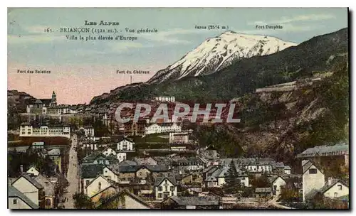 Cartes postales Briancon Vue generale Villa la plus elevee d'Europe