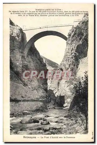 Cartes postales Briancon Le Pont d'ASfeld sur la Durance