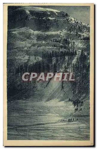 Ansichtskarte AK Dauphine Lautaret ses environs Col du Mont Genevre le grand tremplin du saut